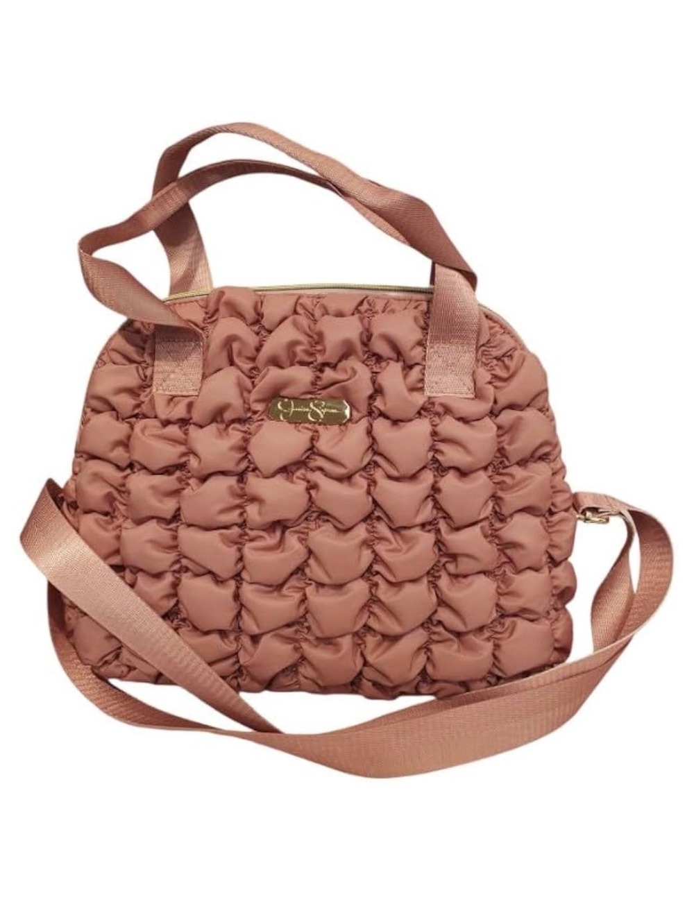 Jessica Simpson Quilted Rose-lunch bag